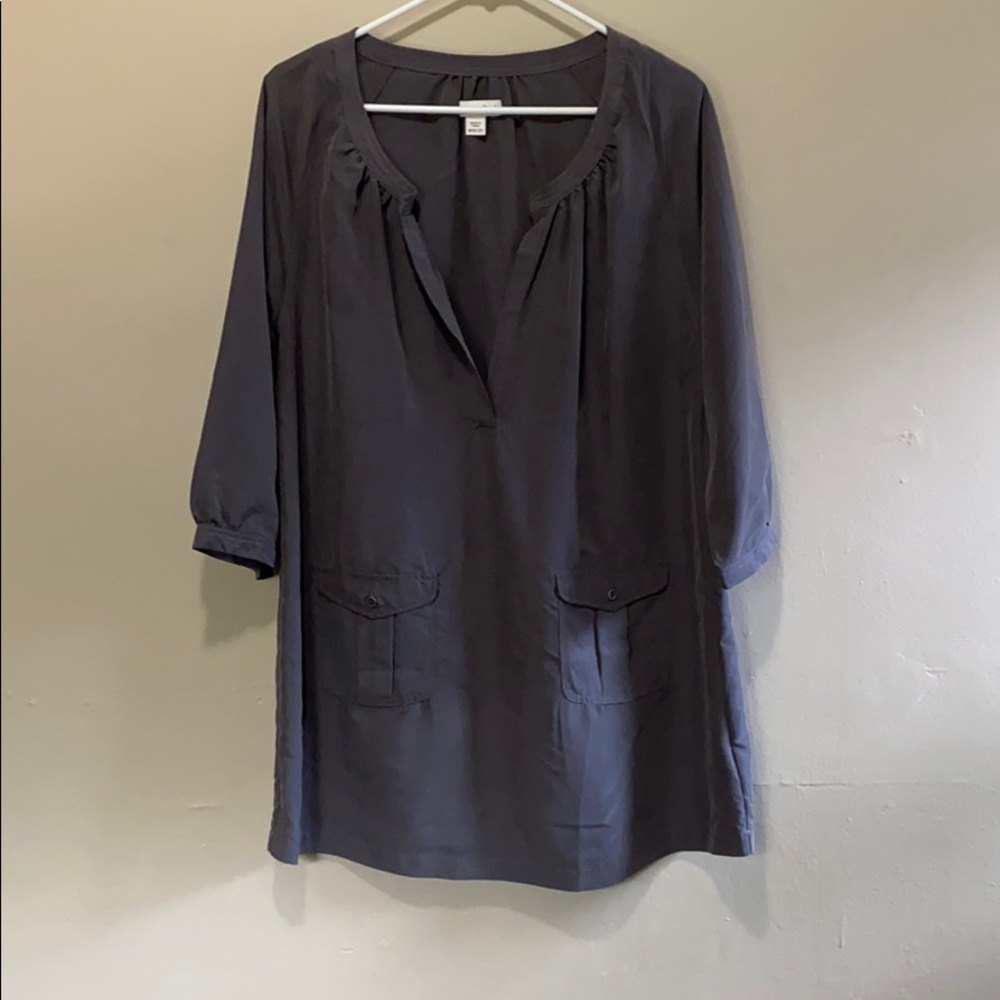 NWT Coldwater Creek Medium 10-12 Gray Tunic Dress